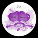 Purple Heart Envelope Seal Sticker Template