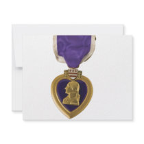 Purple Heart Personalized Announcement