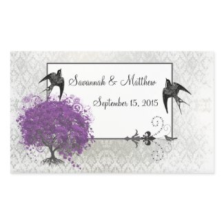 Purple Heart Leaf Tree Weddings sticker