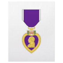 Purple Heart Medal Customized Letterhead