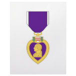 Purple Heart Medal Customized Letterhead