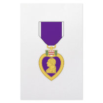 Purple Heart Medal Personalized Stationery