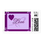 Purple Heart Rose Love 1med stamps