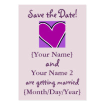 Purple Heart Save the Date Cards business cards
