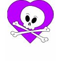 Purple Heart Skull t-shirts