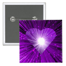 Purple Heart square button badge