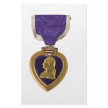 Purple Heart Customized Stationery
