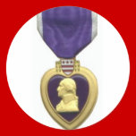 Purple Heart stickers