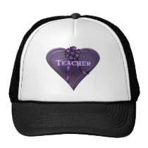 Purple Heart Teacher hats
