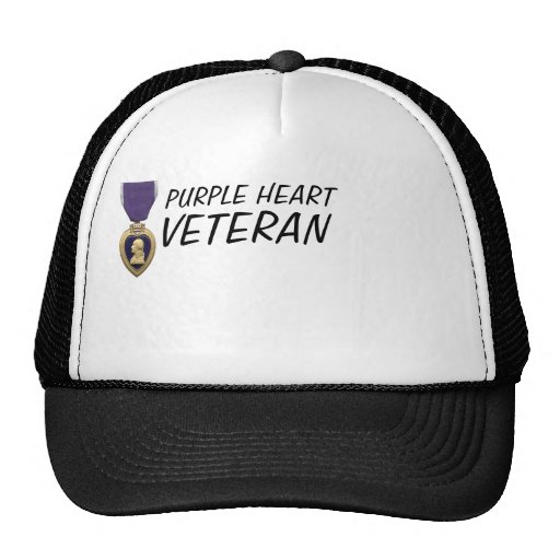 Purple Heart Veteran Cap Trucker Hat 