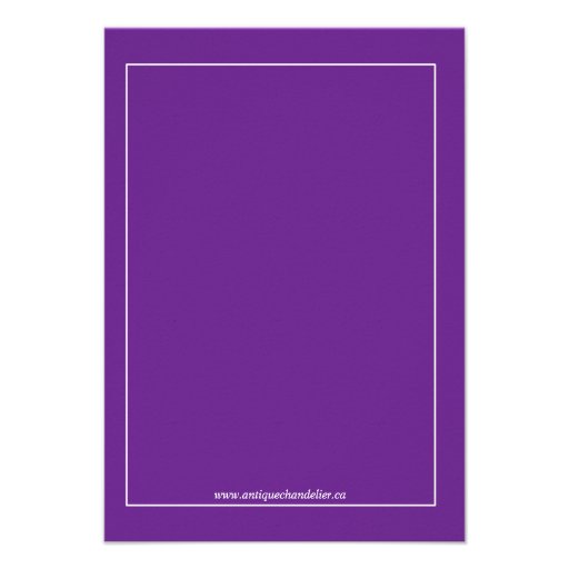 Purple Heart Wedding Rehearsal Dinner Invitations