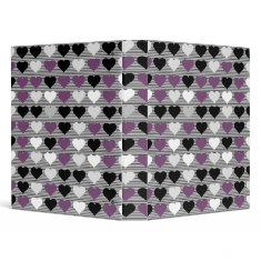 Purple Hearts Binder binder