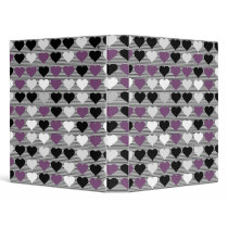 Purple Hearts Binder