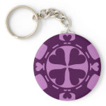 PURPLE HEARTS POKER CHIP KEYCHAIN