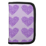 Purple Hearts with flowers Planner