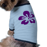 Purple hibiscus aloha flower C Pet Clothing