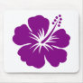 Purple hibiscus aloha flower mouse pads