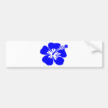 Purple hibiscus flower bumper sticker