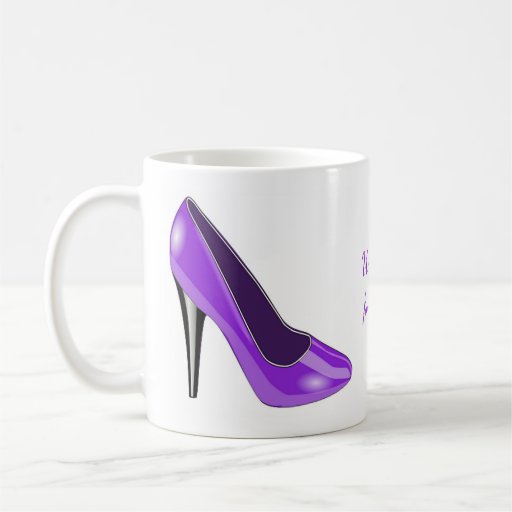 Purple High Heel Shoe Coffee Mug