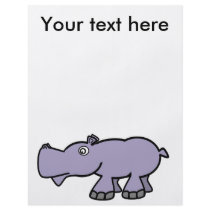 Purple hippo full color flyer