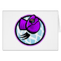 Purple hockey goalie glove