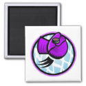 Purple hockey goalie glove