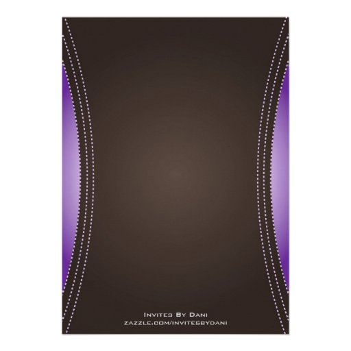 Purple Hookah Party Invitation