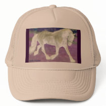 Purple Horse Mesh Hat
