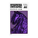 Purple Horse Postage Stamps #1 by RookyStudios Purple Horse Postage Stamps #1