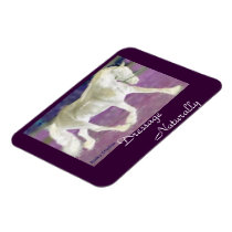 Purple Horse Rectangle Magnets