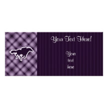 Purple Horse Racing Rack Card