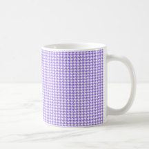 Purple Houndstooth Coffee Mug