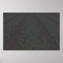 Purple hyacinth cultivation flowers poster