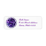 Purple Hyacinth Mailing Label