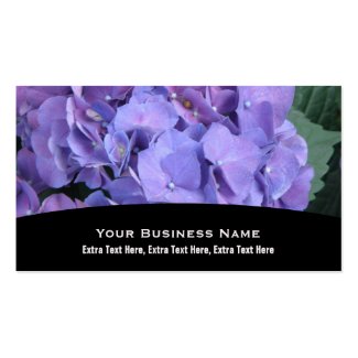 Purple Hydrangea Business Card