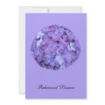 Purple Hydrangea Rehearsal Dinner Invite