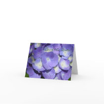 Purple Hydrangea Save the Date Card