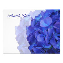 Purple Hydrangea Thank You Card Invitation