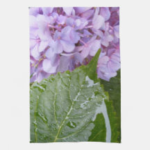 Purple Hydrangea Towel
