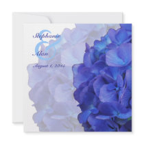 Purple Hydrangea Wedding Invitation