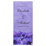 Purple Hydrangea Wedding Program Rack Card Template