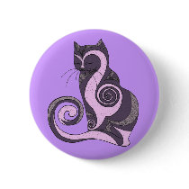 Purple Hypnocat Button (customizable) buttons