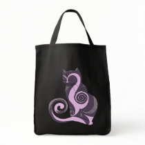 Purple Hypnocat Tote (customizable) bags