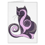 Purple Hypnotcat Card (customizable)
