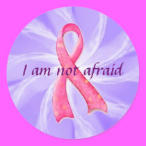 Purple I am not afraid Sticker stickers