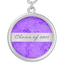 Purple Ice Block Class of Graduation Necklace