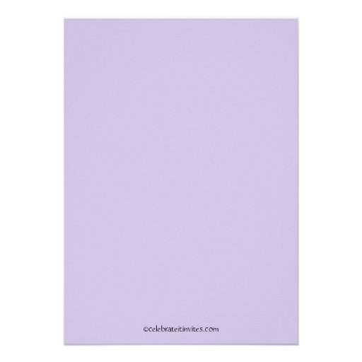 Purple Ice Cream Cone Birthday Invitation