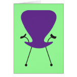 Purple-icious Retro Chair All-Purpose Note Card