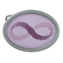 Purple Infinity Belt Buckle