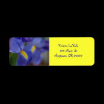 Purple Iris Address Label labels